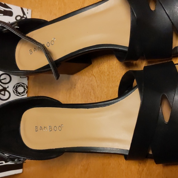 Black Bamboo high heels size 10 - Picture 4 of 12